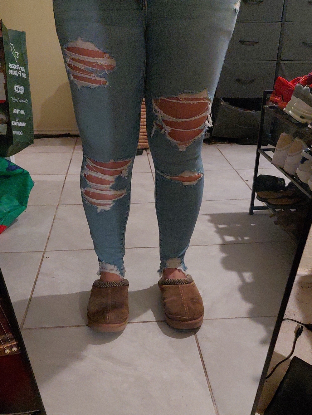 American Eagle Outfitters Light Blue Super High Rise Jegging Jeans 6 Short